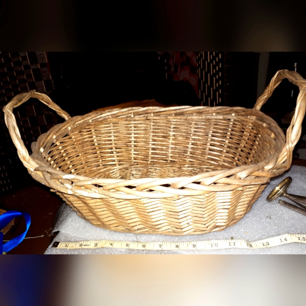 Vintage wicker basket.